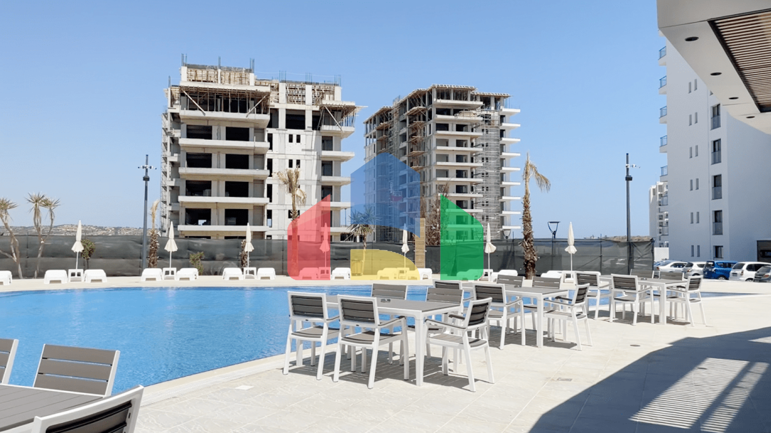 3-комнатные апартаменты 85м2 в 300 метрах от песчаного пляжа