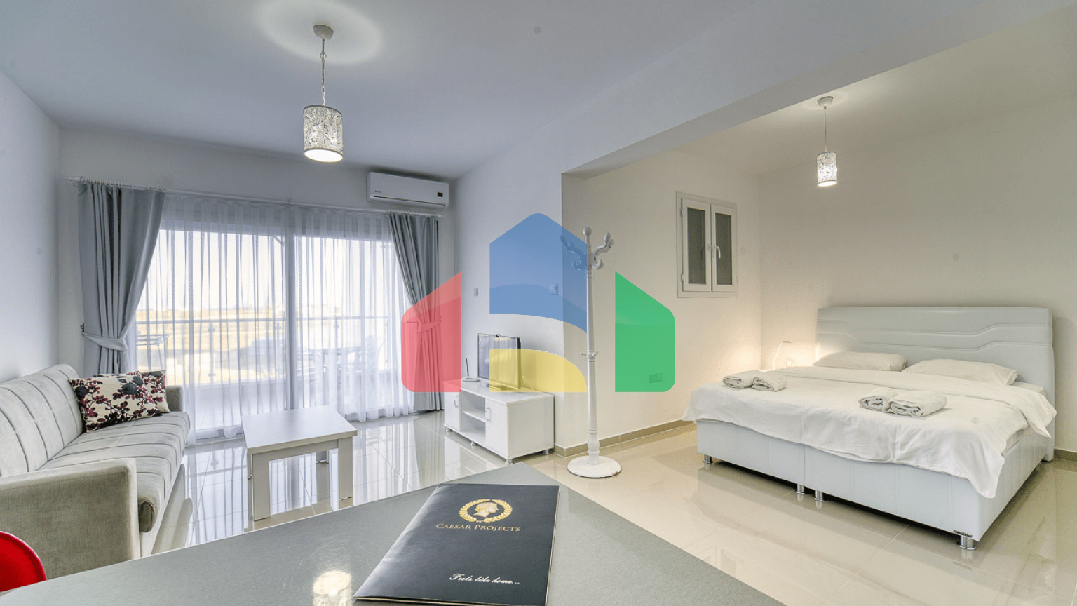 1-комнатные апартаменты 52м2 + 8 м2 терраса в СПА-комплексе в 600 метрах от песчаного пляжа