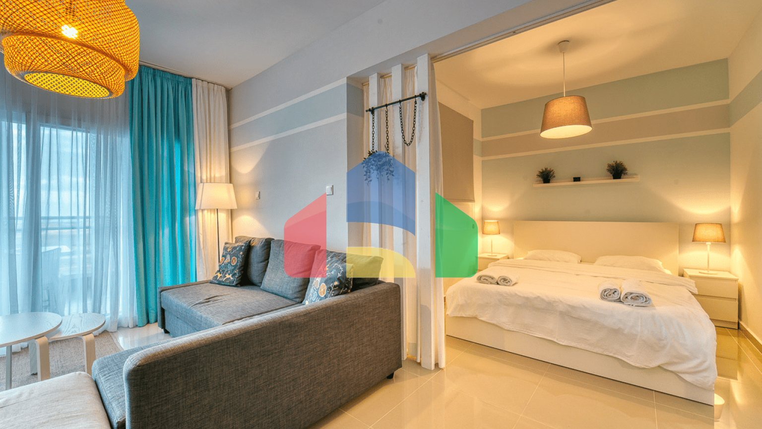 1-комнатные апартаменты 52м2 + 8 м2 терраса в СПА-комплексе в 600 метрах от песчаного пляжа