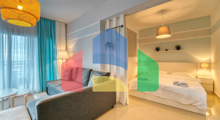 1-комнатные апартаменты 52м2 + 8 м2 терраса в СПА-комплексе в 600 метрах от песчаного пляжа 1-комнатные апартаменты 52м2 + 8 м2 терраса в СПА-комплексе в 600 метрах от песчаного пляжа