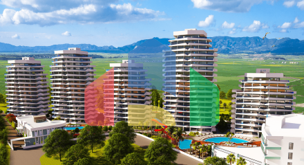 1-комнатные апартаменты 48м2 в 700 метрах от пляжа 1-комнатные апартаменты 48м2 в 700 метрах от пляжа