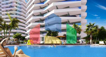 1-комнатные апартаменты 48м2 в 700 метрах от пляжа 1-комнатные апартаменты 48м2 в 700 метрах от пляжа