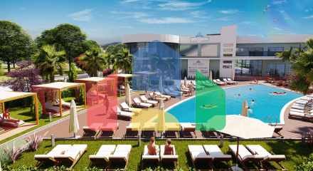 1-комнатные апартаменты 48м2 в 700 метрах от пляжа 1-комнатные апартаменты 48м2 в 700 метрах от пляжа