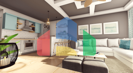 1-комнатные апартаменты 48м2 в 700 метрах от пляжа 1-комнатные апартаменты 48м2 в 700 метрах от пляжа