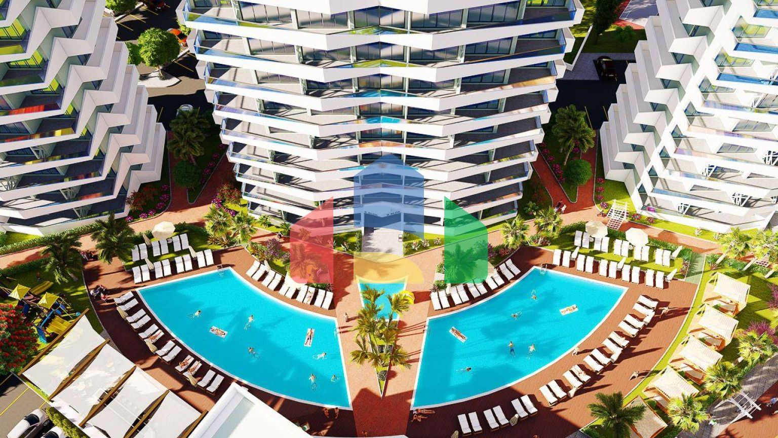 2-комнатные апартаменты 78м2 в 700 метрах от пляжа 