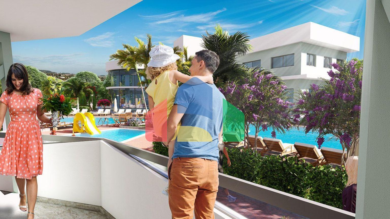 2-комнатные апартаменты 78м2 в 700 метрах от пляжа 