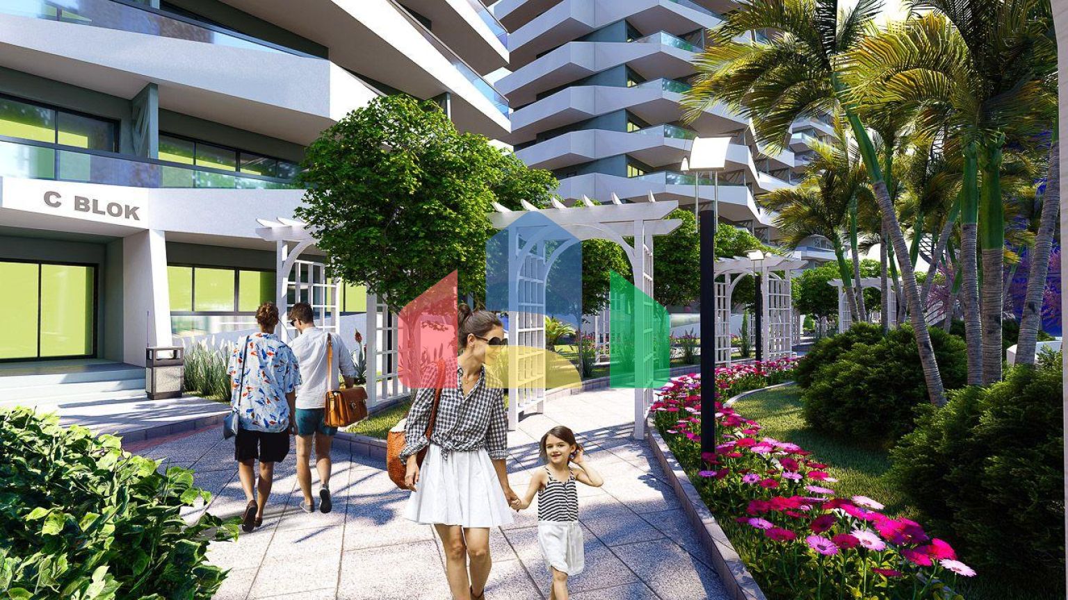 3-комнатные апартаменты 114м2 в 700 метрах от пляжа 