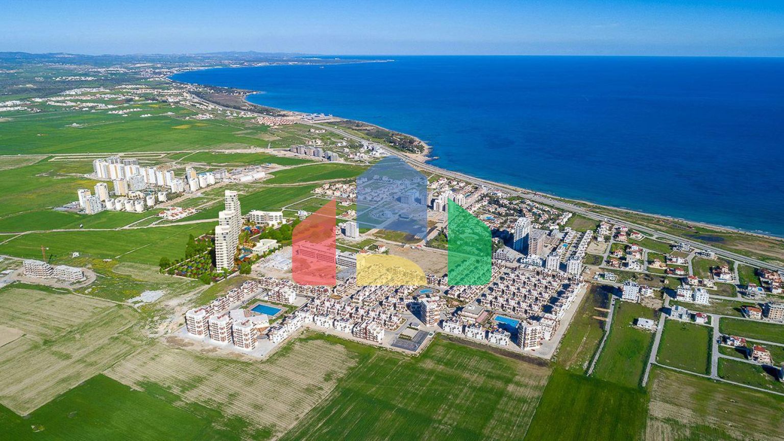 3-комнатные апартаменты 114м2 в 700 метрах от пляжа 