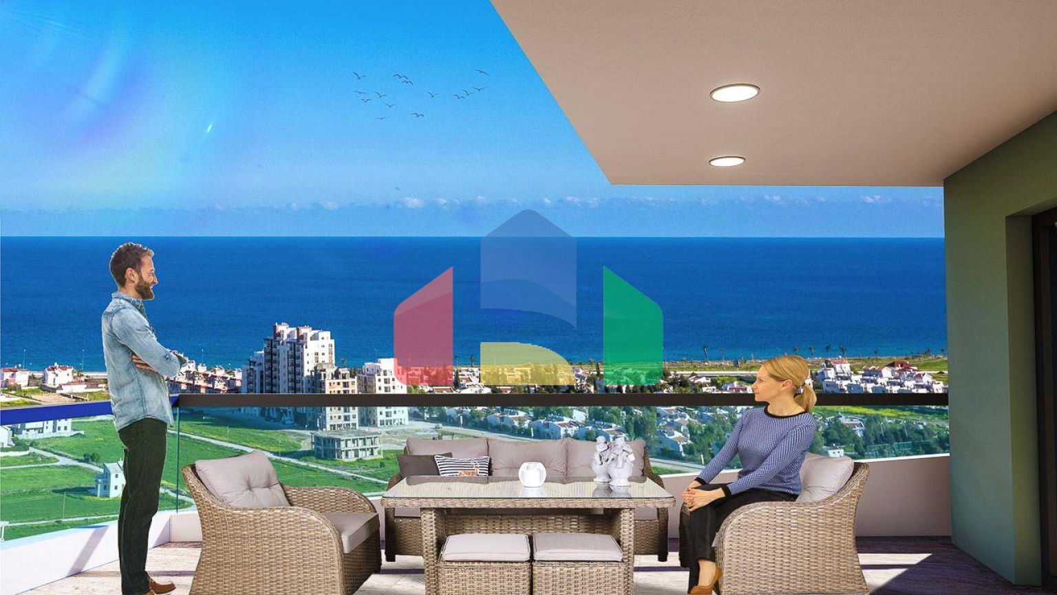 3-комнатные апартаменты 114м2 в 700 метрах от пляжа 