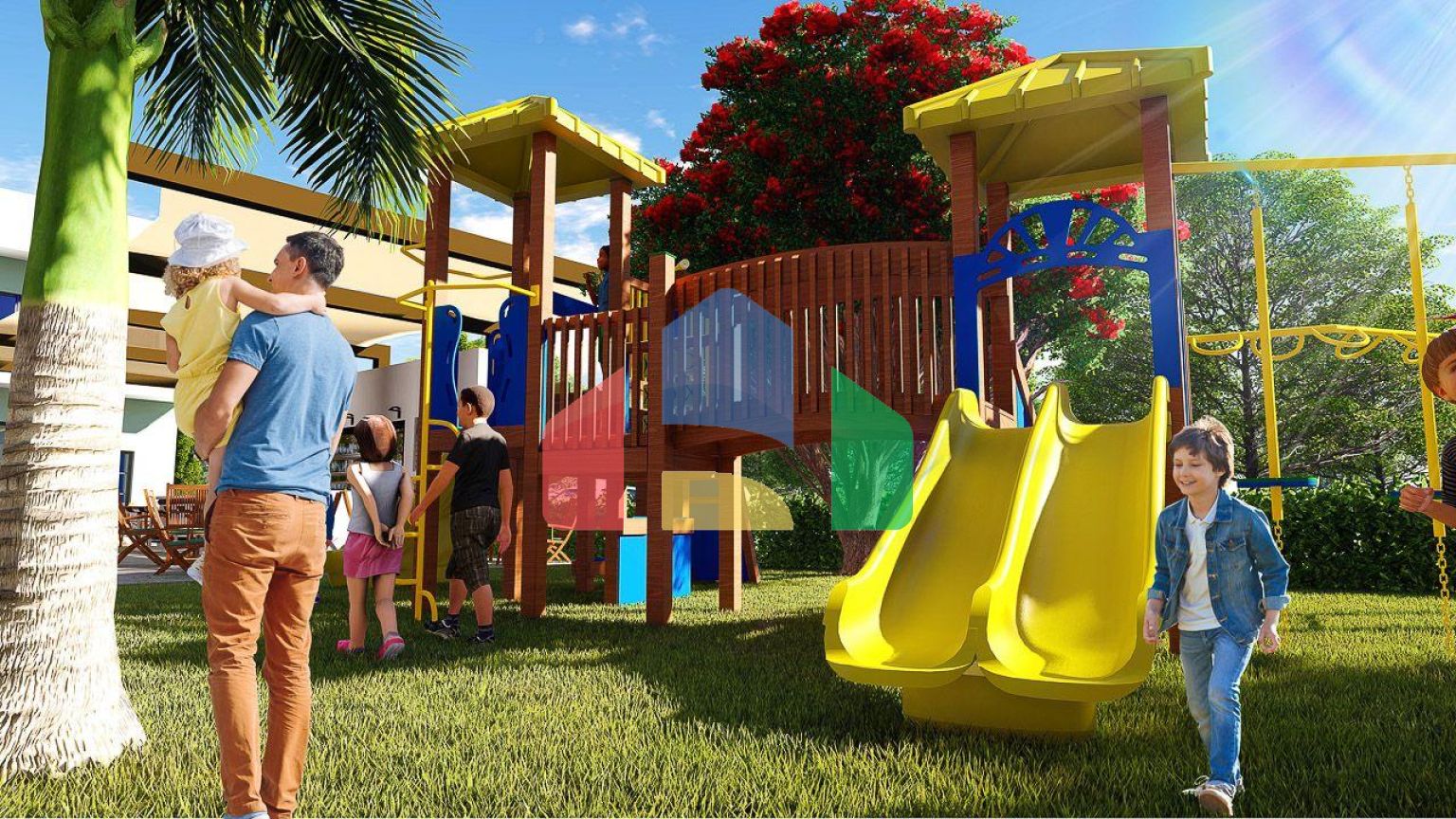 3-комнатные апартаменты 114м2 в 700 метрах от пляжа 