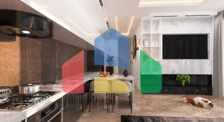 3-комнатные апартаменты 80 м2 в 600 метрах от песчаного пляжа