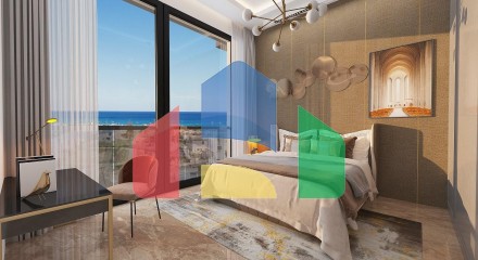 3-комнатные апартаменты 80 м2 в 600 метрах от песчаного пляжа
