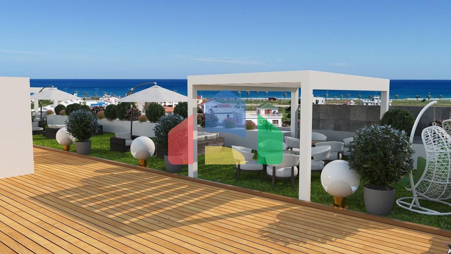 3-комнатные апартаменты 80 м2 в 600 метрах от песчаного пляжа