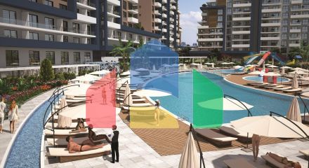 2-комнатные апартаменты 62 м2 в элитном комплексе в 600 метрах от пляжа