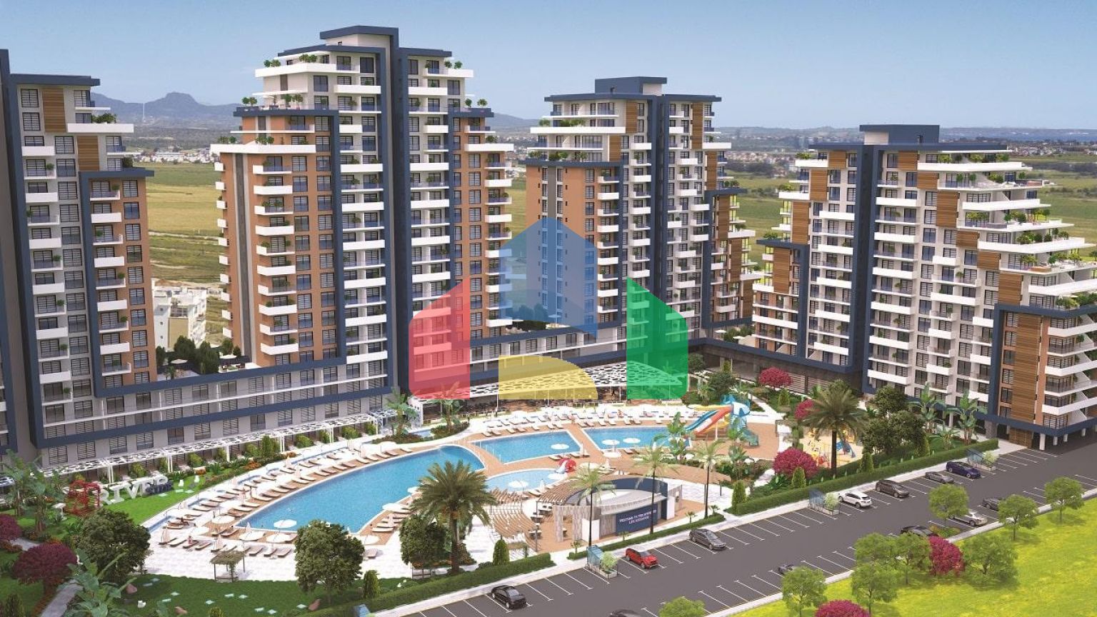 2-комнатные апартаменты 62 м2 в элитном комплексе в 600 метрах от пляжа