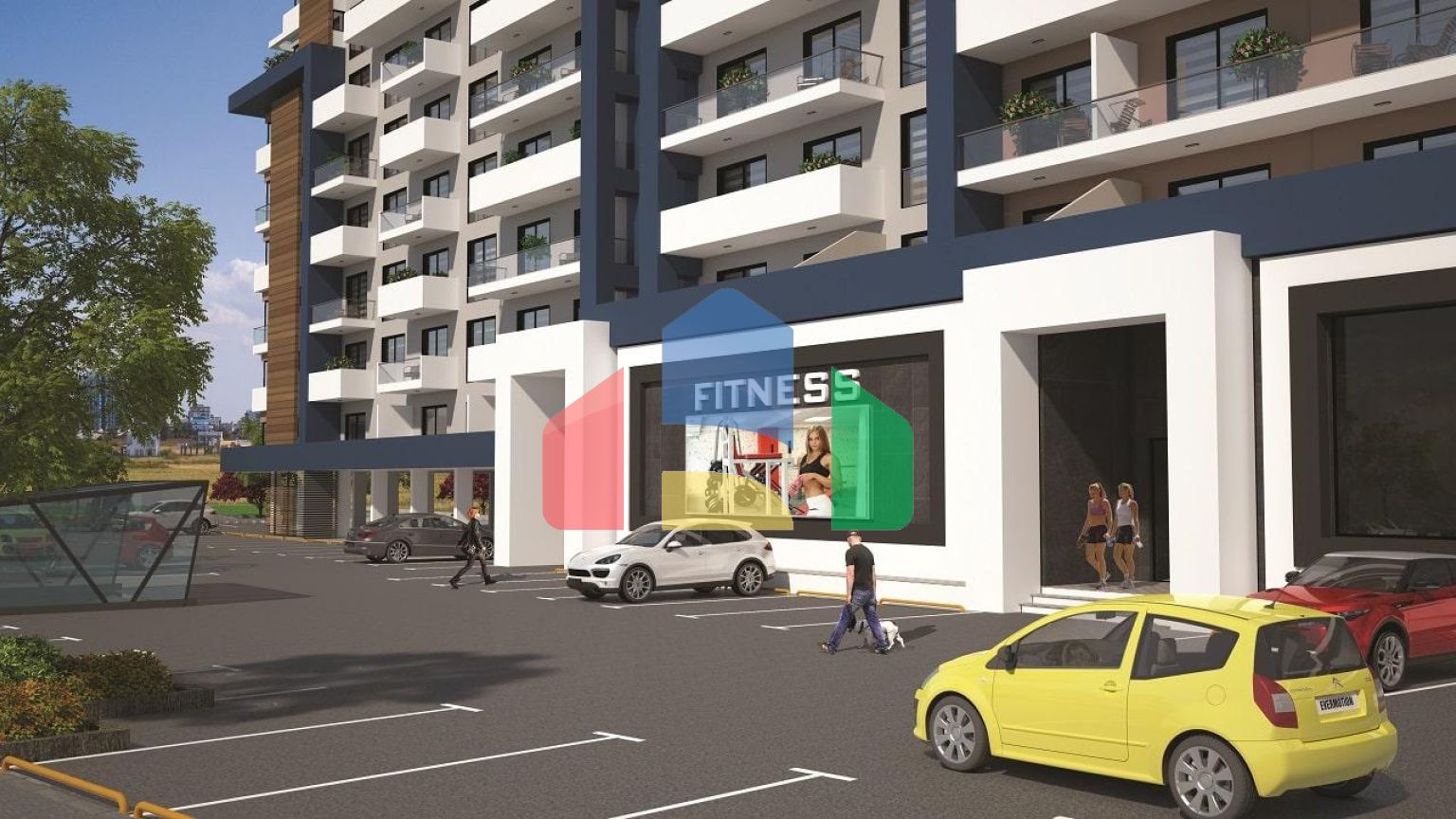 2-комнатные апартаменты 62 м2 в элитном комплексе в 600 метрах от пляжа