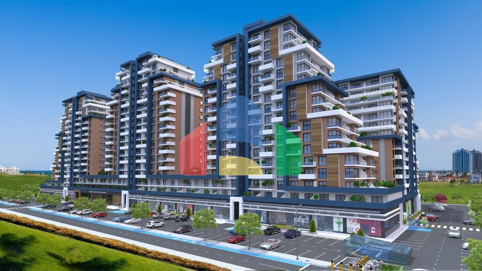 2-комнатные апартаменты 62 м2 в элитном комплексе в 600 метрах от пляжа