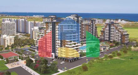 2-комнатные апартаменты 62 м2 в элитном комплексе в 600 метрах от пляжа