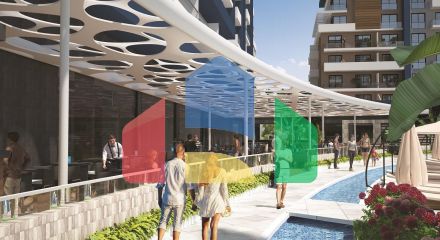 3-комнатные апартаменты 68 м2 в элитном комплексе в 600 метрах от пляжа