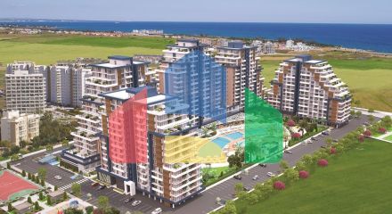 3-комнатные апартаменты 68 м2 в элитном комплексе в 600 метрах от пляжа