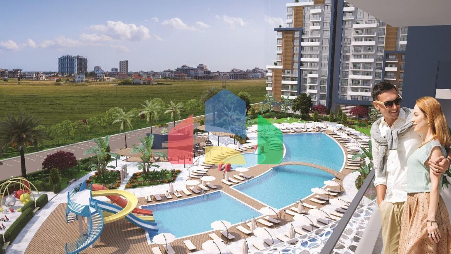 3-комнатные апартаменты 68 м2 в элитном комплексе в 600 метрах от пляжа