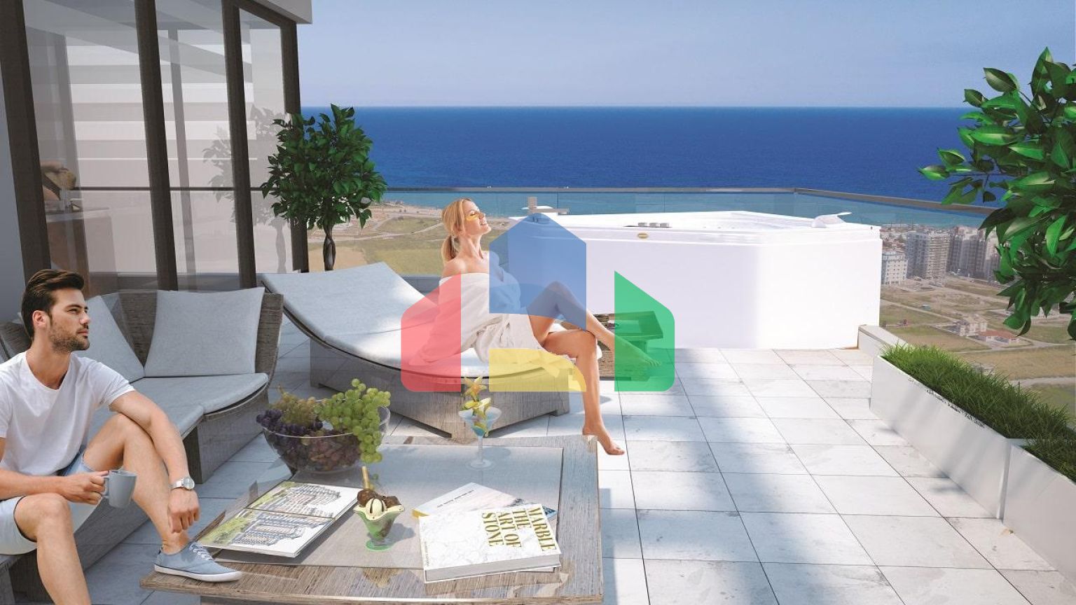 3-комнатные апартаменты 68 м2 в элитном комплексе в 600 метрах от пляжа