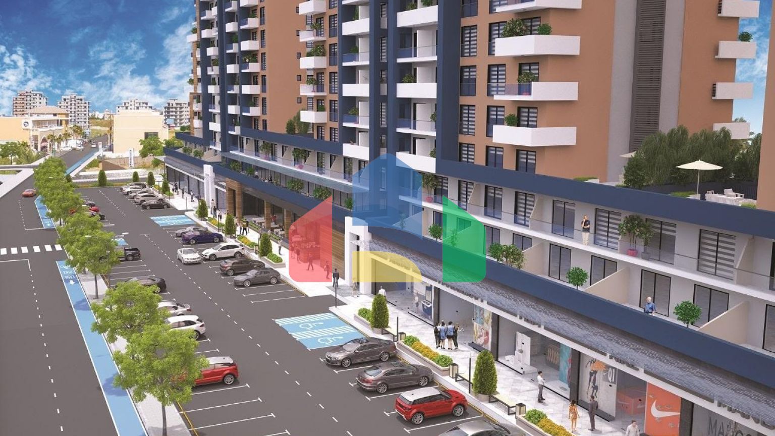 3-комнатные апартаменты 68 м2 в элитном комплексе в 600 метрах от пляжа