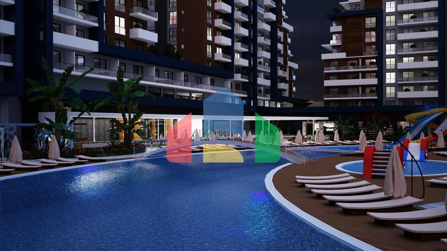 3-комнатные апартаменты 68 м2 в элитном комплексе в 600 метрах от пляжа