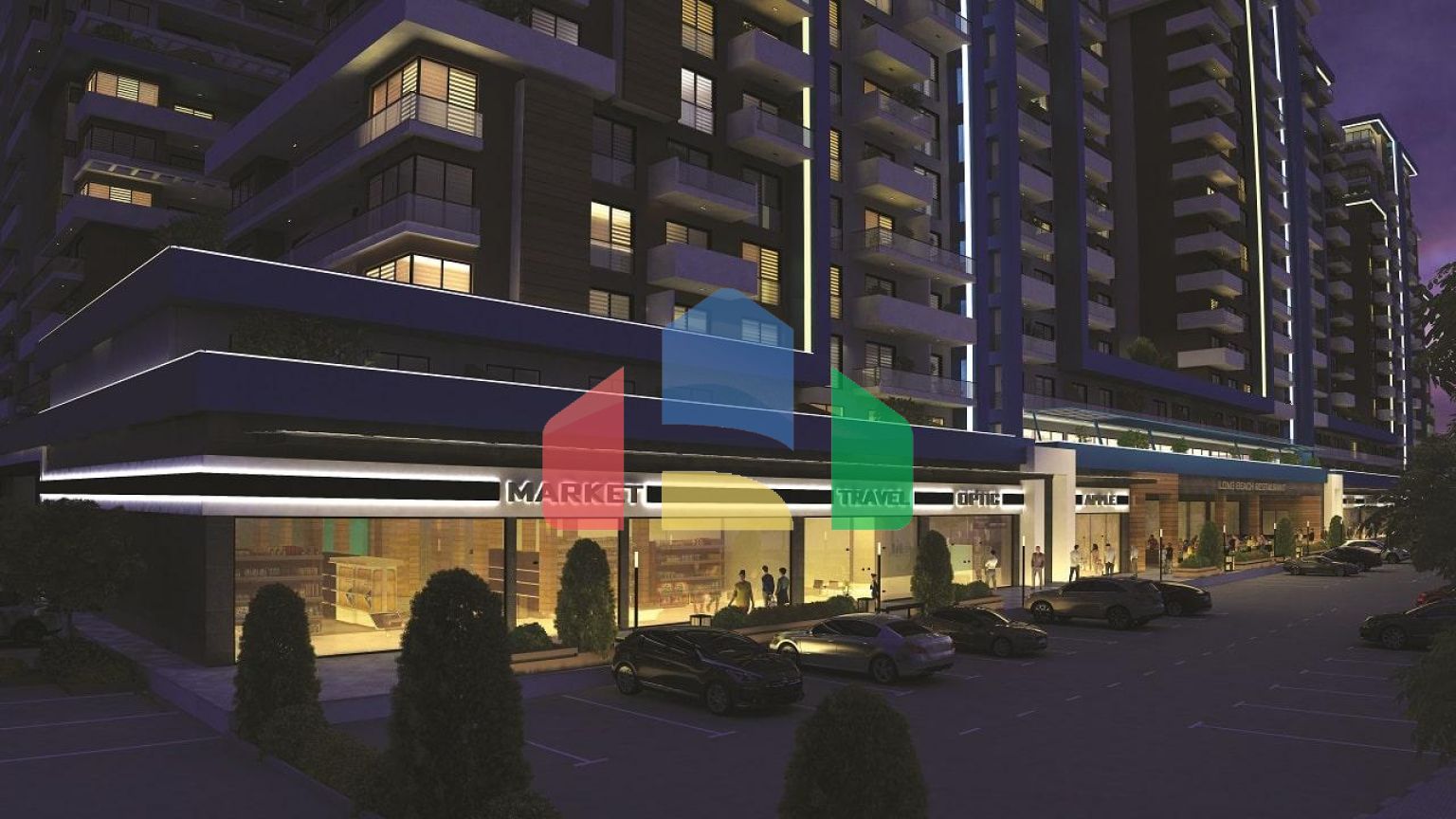 3-комнатные апартаменты 68 м2 в элитном комплексе в 600 метрах от пляжа