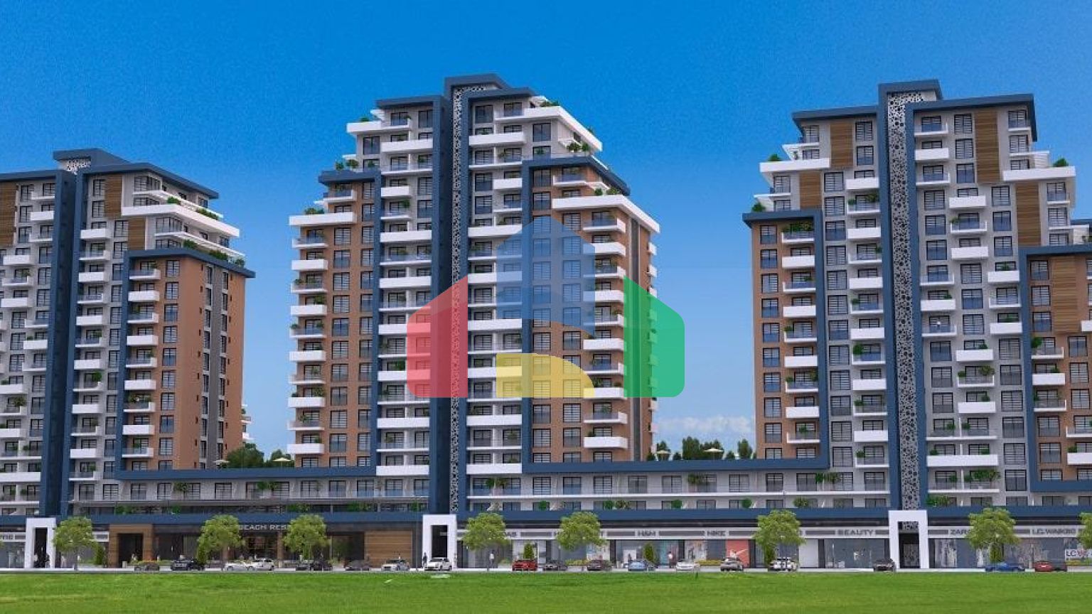 3-комнатные апартаменты 68 м2 в элитном комплексе в 600 метрах от пляжа