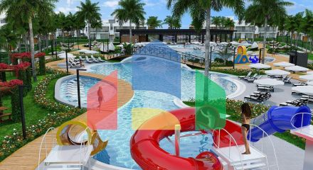 3-room apartment 75 m2 + 38 m2 terrace in an elite complex 300 meters from the beach