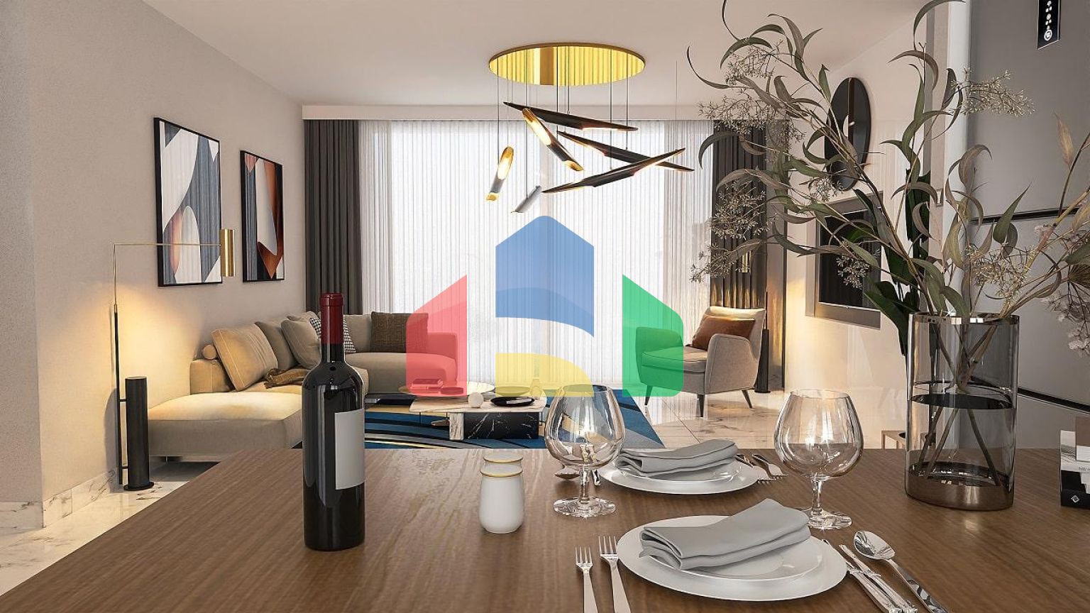 3-комнатные апартаменты 75 м2 + 38 м2 терраса в элитном комплексе в 300 метрах от пляжа