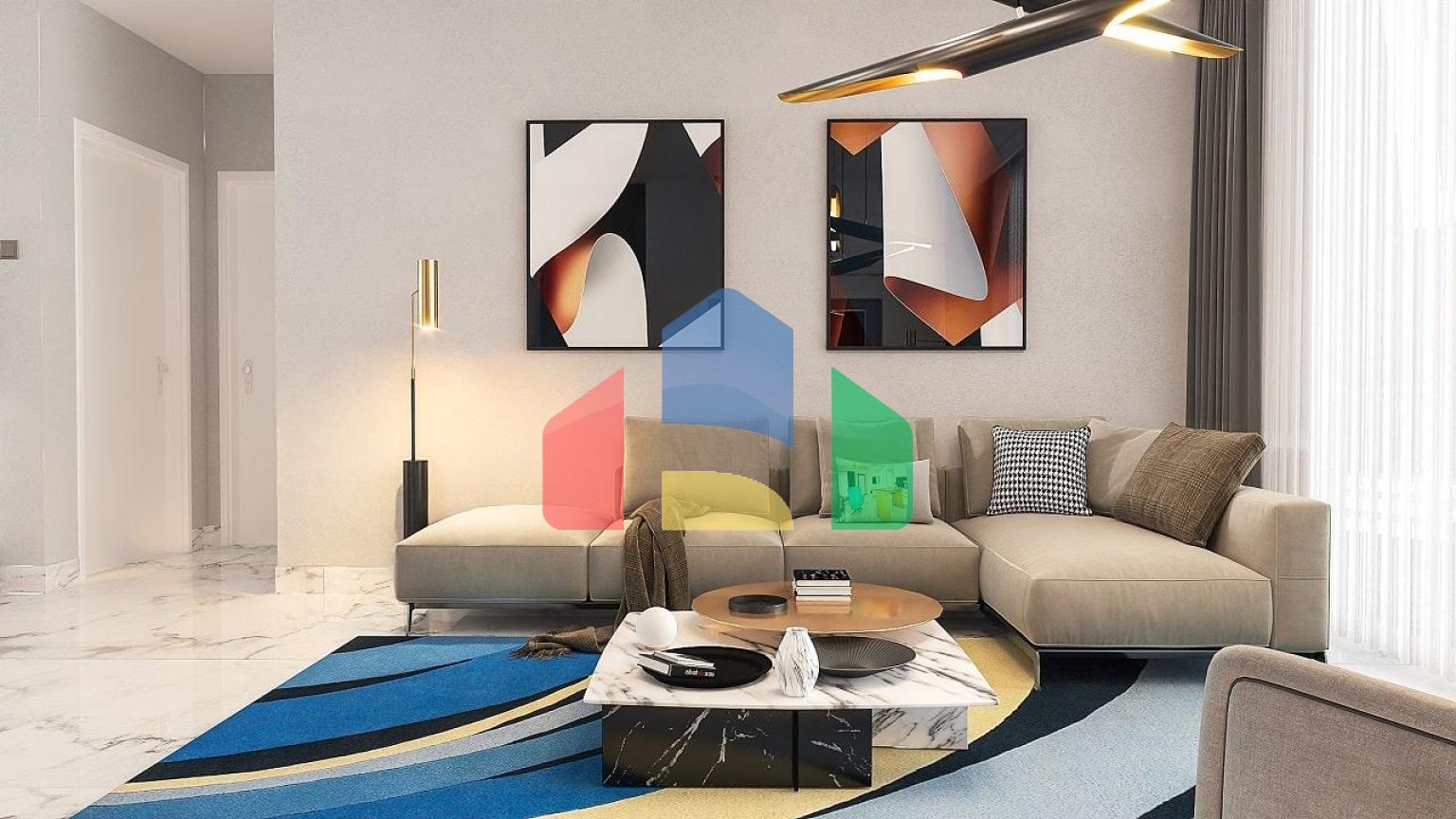 3-комнатные апартаменты 75 м2 + 38 м2 терраса в элитном комплексе в 300 метрах от пляжа