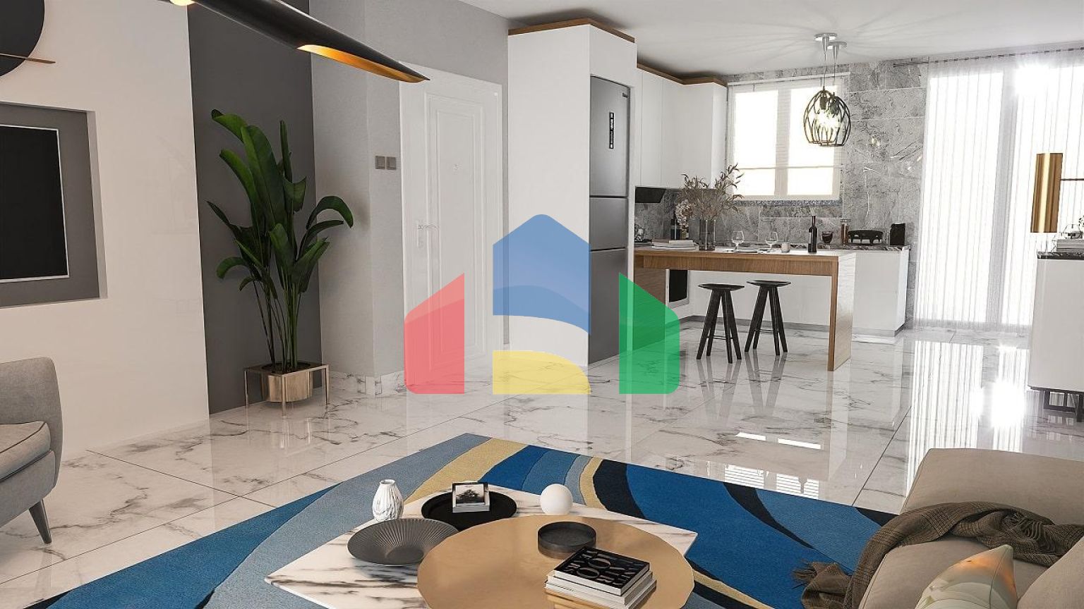 3-комнатные апартаменты 75 м2 + 38 м2 терраса в элитном комплексе в 300 метрах от пляжа