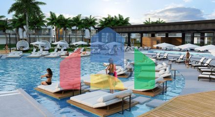 3-комнатные апартаменты 75 м2 + 38 м2 терраса в элитном комплексе в 300 метрах от пляжа