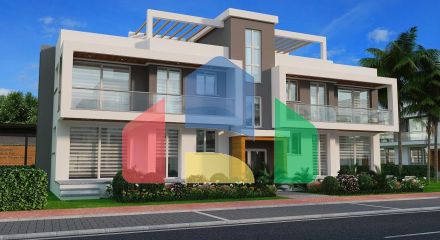 3-комнатные апартаменты 75 м2 + 38 м2 терраса в элитном комплексе в 300 метрах от пляжа