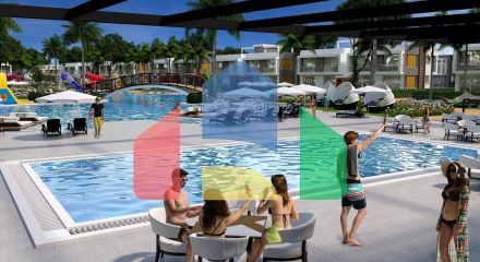 3-комнатные апартаменты 75 м2 + 38 м2 терраса в элитном комплексе в 300 метрах от пляжа