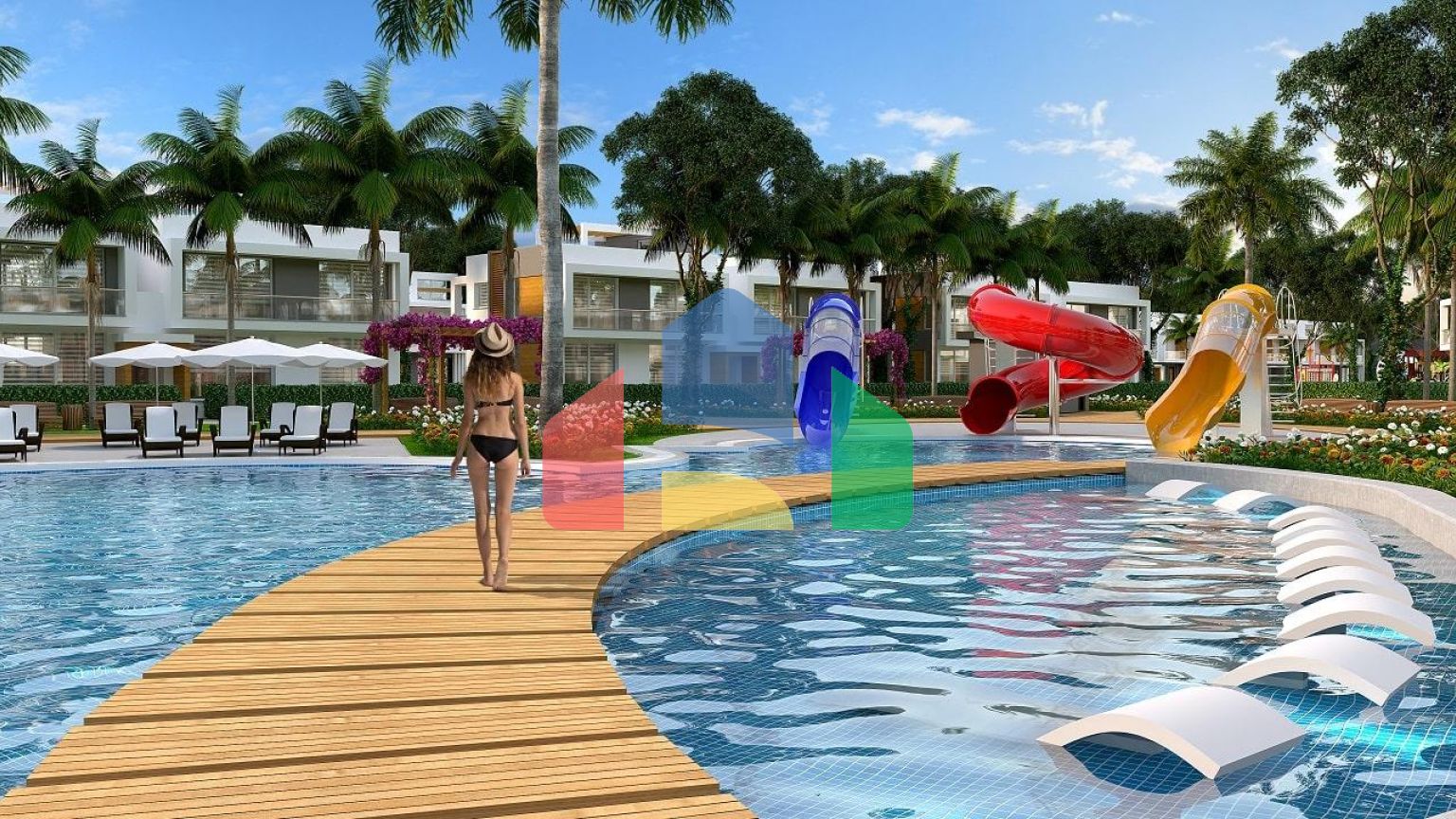 3-комнатные апартаменты 75 м2 + 38 м2 терраса в элитном комплексе в 300 метрах от пляжа