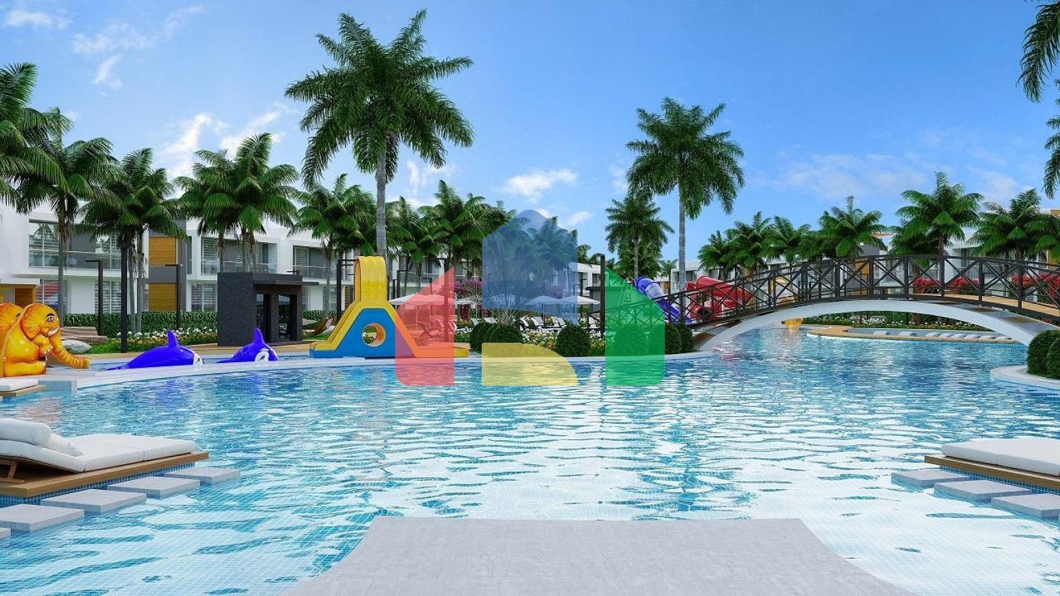 3-комнатные апартаменты 75 м2 + 38 м2 терраса в элитном комплексе в 300 метрах от пляжа