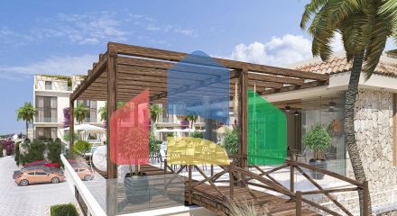 3-room apartment 80 m2 + 28 m2 terrace in a prestigious complex 200 meters from the beach