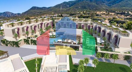 3-room apartment 80 m2 + 28 m2 terrace in a prestigious complex 200 meters from the beach