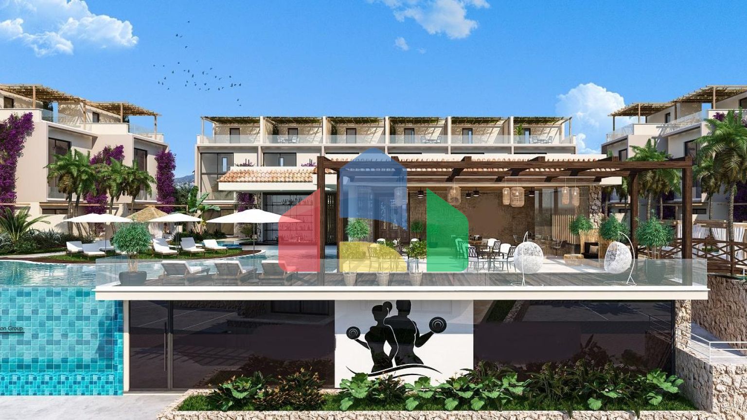 4-комнатный двухуровневый пентхаус 115 м2 в престижном комплексе в 200 метрах от пляжа