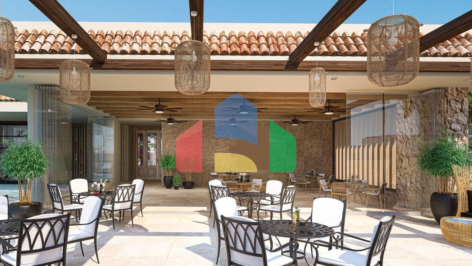 4-комнатное бунгало 120 м2 с частным бассейном в престижном комплексе в 200 метрах от пляжа