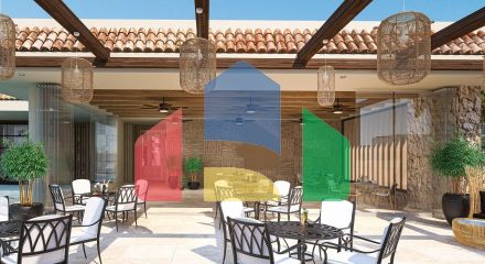 4-комнатное бунгало 120 м2 с частным бассейном в престижном комплексе в 200 метрах от пляжа