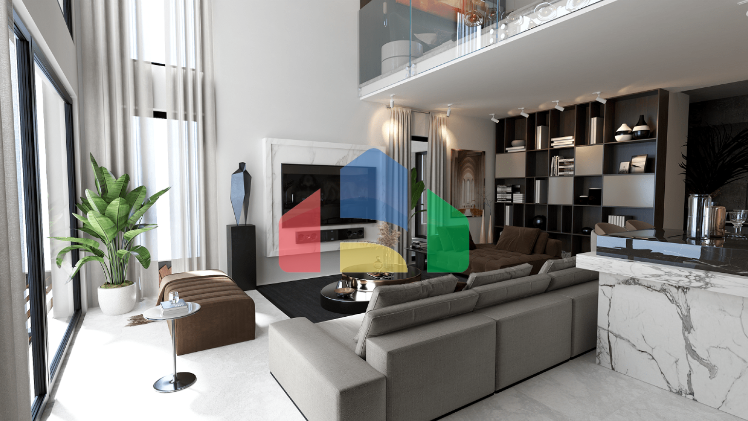 4-комнатные апартаменты 135 м2 с собственным участком в 5 минутах от пляжа