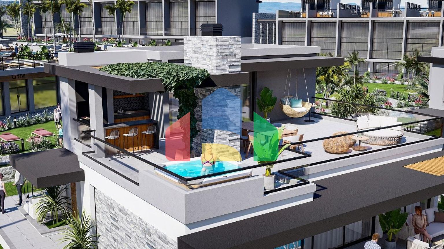 2-комнатные апартаменты 69 м2 + 12 м2 участка земли в 10 минутах от пляжа