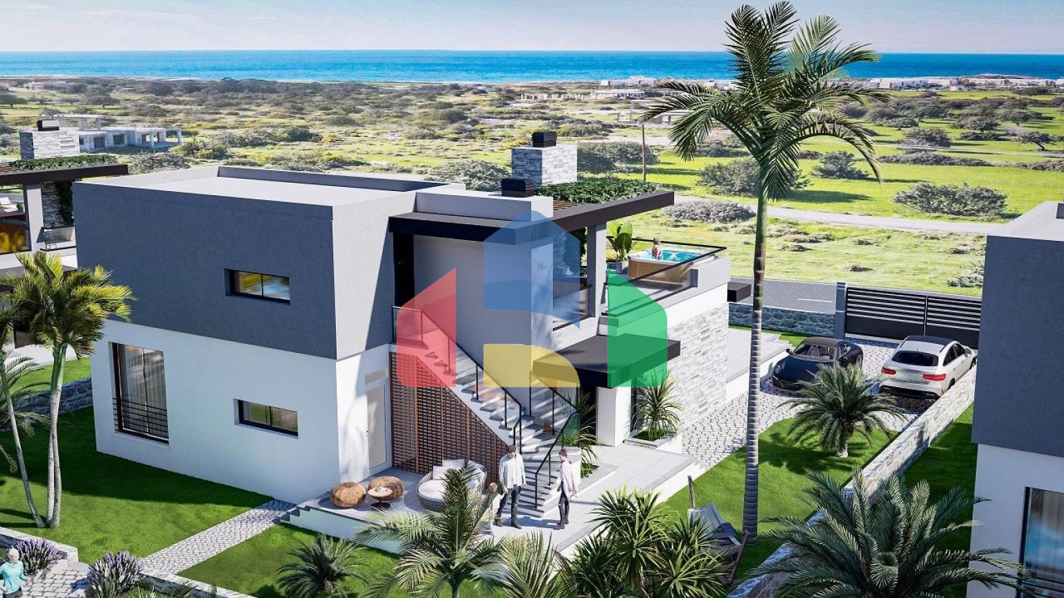 2-комнатные апартаменты 69 м2 + 12 м2 участка земли в 10 минутах от пляжа