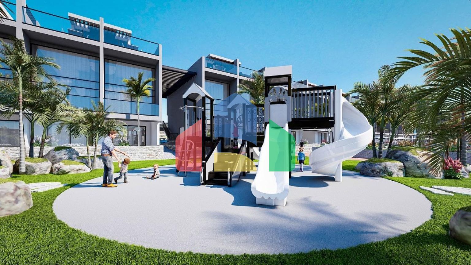 2-комнатные апартаменты 69 м2 + 12 м2 участка земли в 10 минутах от пляжа