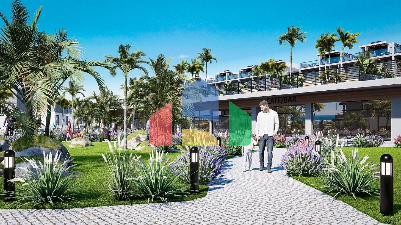 2-комнатные апартаменты 69 м2 + 12 м2 участка земли в 10 минутах от пляжа