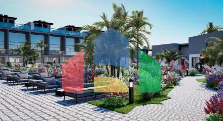 2-комнатные апартаменты 69 м2 + 12 м2 участка земли в 10 минутах от пляжа